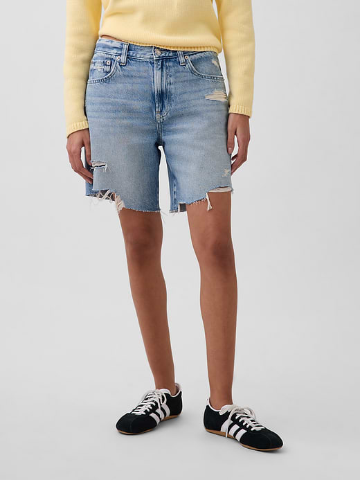 Gap 8" Mid Rise UltraSoft Loose Bermuda Shorts — photo 3