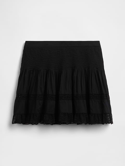 Gap Pintuck Lace-Trim Easy Mini Skort — photo 7