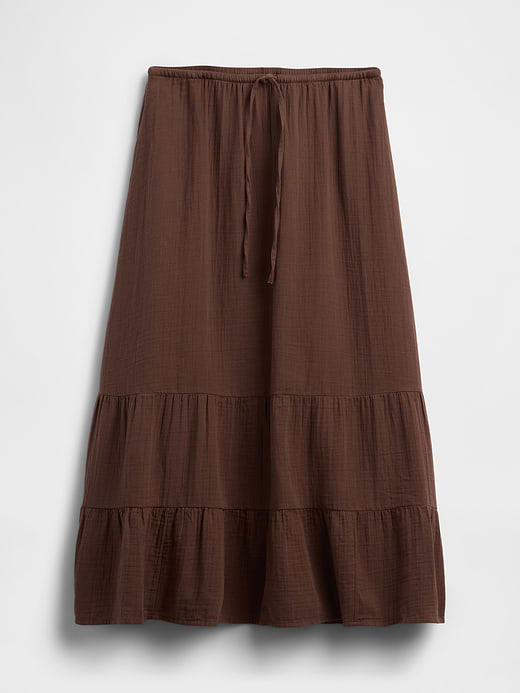 Gap Cotton Gauze Tiered Easy Maxi Skirt — photo 6