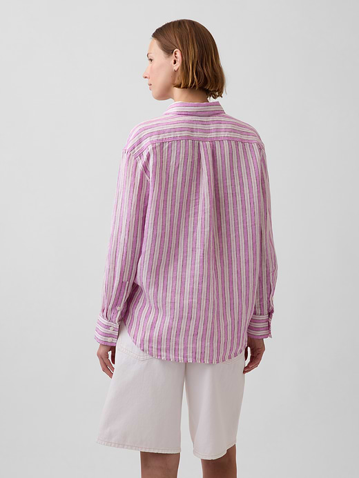Gap 100% Linen Oversized Shirt — photo 4