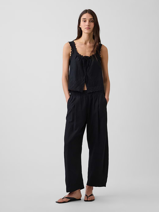 Gap Linen-Blend Easy Barrel Pants — photo 1