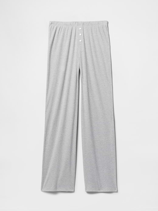 Gap MiniRib Wide-Leg PJ Pants — photo 4
