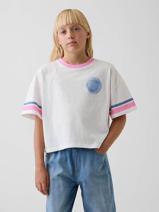 Gap Kids State Logo Oversized Boxy T-Shirt — photo 6