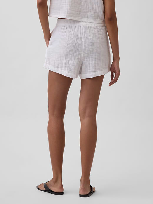 Gap 4" Mid Rise Cotton Gauze Easy Shorts — photo 5