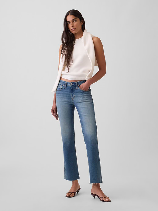 Gap Low Rise Long & Lean Crop Jeans — photo 1
