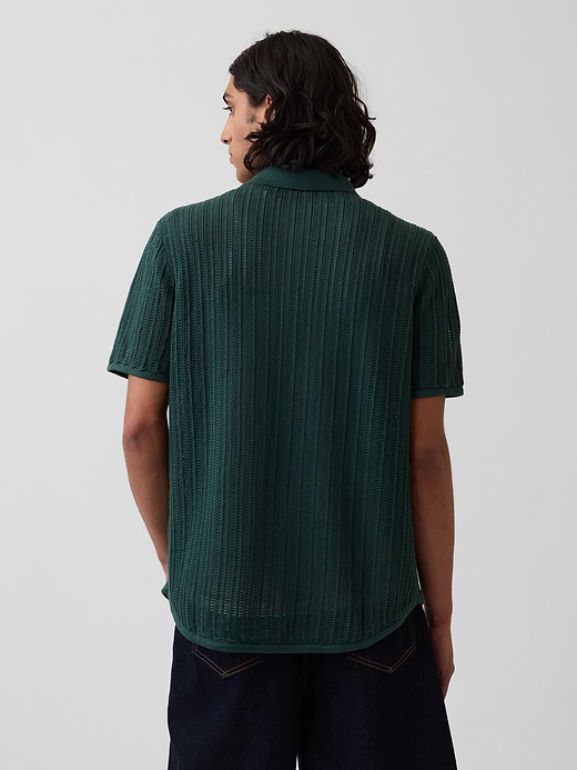 Gap Textured Relaxed Sweater Shirt — photo 4