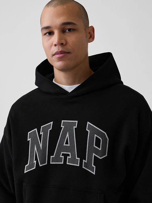 Gap Adult VintageSoft NAP Logo Hoodie — photo 5