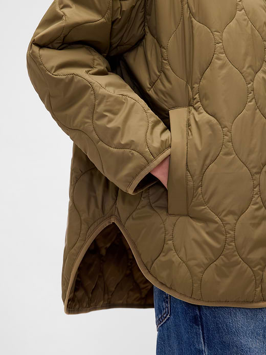 Gap Recycled Lightweight Oversized Quilted Liner Jacket — photo 5
