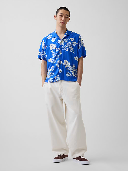 Gap Relaxed Camp Collar Shirt — photo 3
