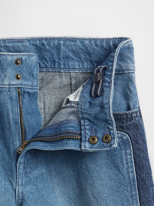 Gap Kids High Rise Stride Wide-Leg Ankle Jeans — photo 6