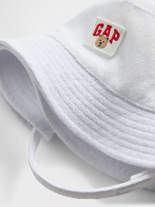 Gap Baby & Toddler Towel Terry Logo Bucket Hat — photo 3