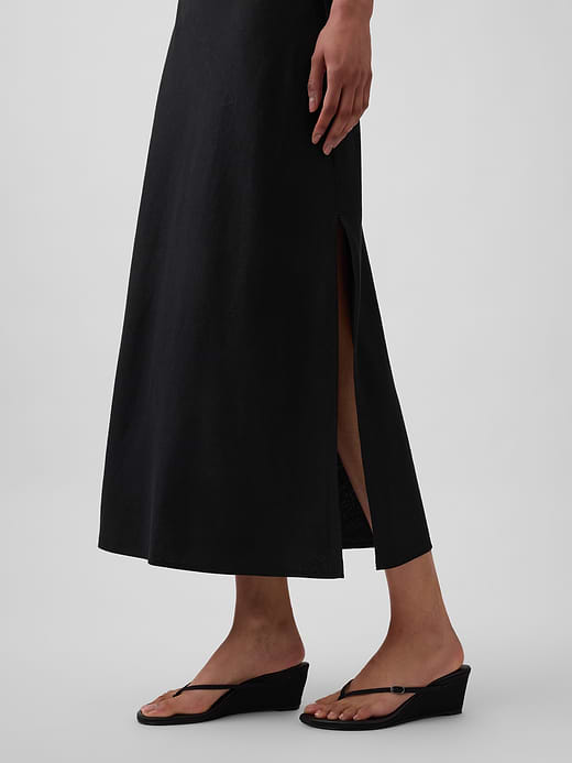 Gap Linen-Blend Maxi Slip Skirt — photo 5