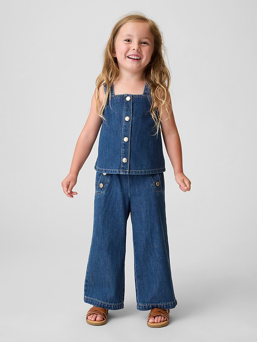 Gap Baby & Toddler Pull-On Baggy Wide-Leg Jeans — photo 1