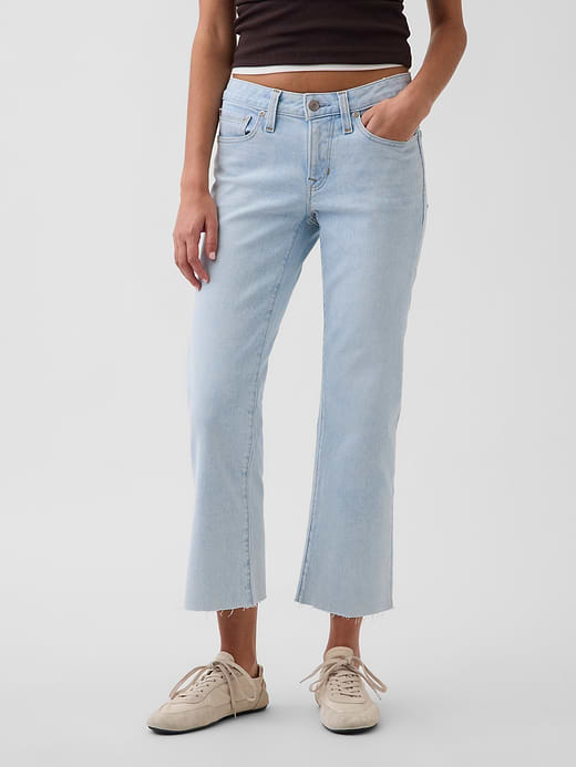 Gap Low Rise Long & Lean Crop Jeans — photo 3