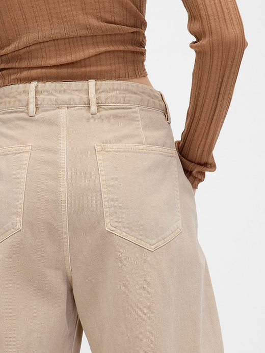Gap Mid Rise Twill Barrel Pants — photo 10