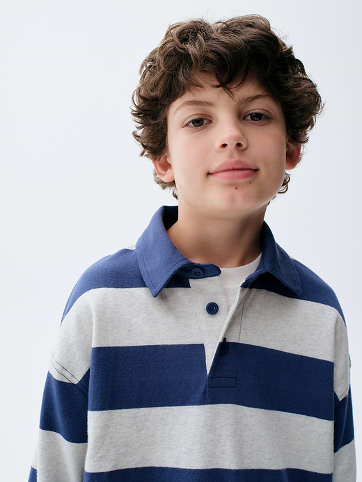Gap Kids Heavyweight Relaxed Polo Shirt — photo 5
