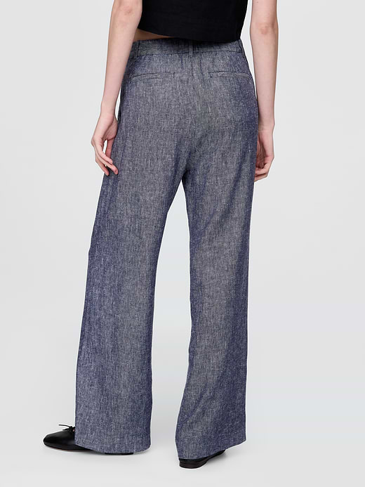 Gap 365 High Rise Linen-Blend Trousers — photo 5
