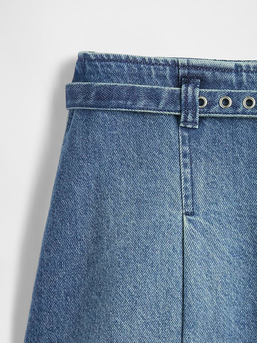 Gap Denim Belted Mini Skirt — photo 5