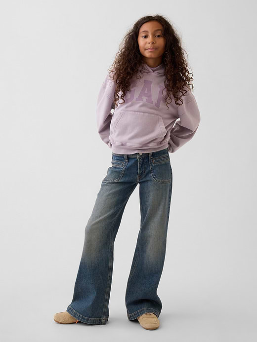 Gap Kids Low Rise Relaxed Flare Jeans — photo 1