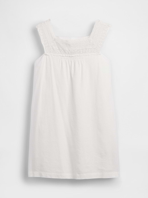 Gap Linen-Blend Crochet Yoke Mini Dress — photo 6