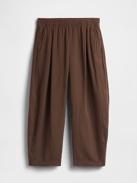 Gap Cotton Gauze Easy Barrel Pants — photo 6