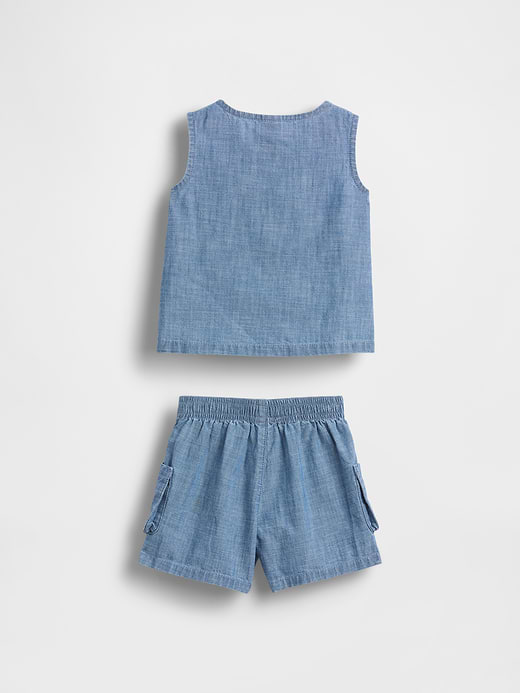 Gap Baby Pocket Denim Outfit Set — photo 3