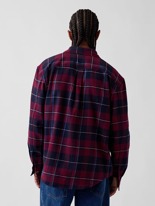 Gap Relaxed Flannel Shirt — photo 4