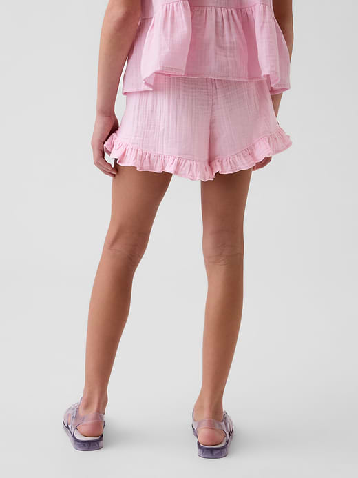 Gap Kids Cotton Gauze Easy Ruffle Shorts — photo 5
