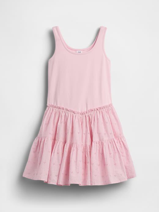 Gap Kids Mixed Media Tiered Tank Dress — photo 3