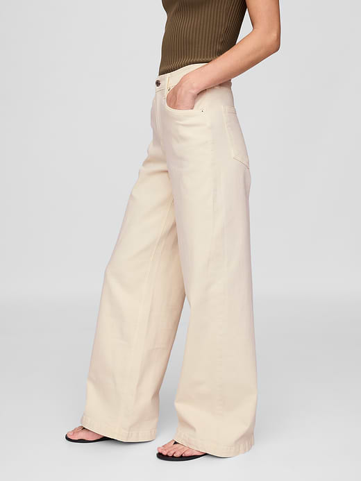Gap High Rise Stride Wide-Leg Jeans — photo 4