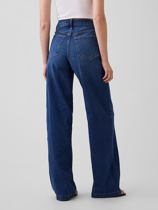 Gap High Rise Stride Wide-Leg Jeans — photo 5