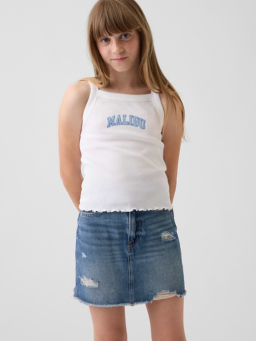 Gap Kids Rib Square-Neck Tank Top — photo 1
