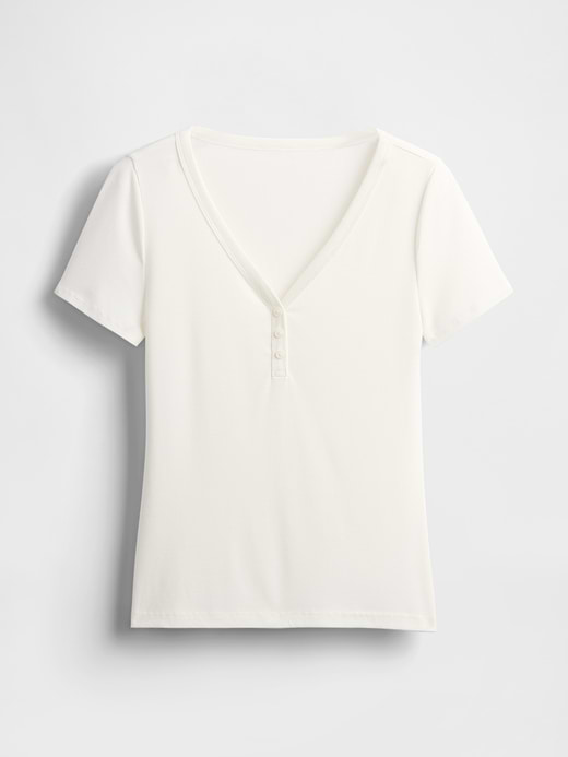 Gap Mini Rib Henley PJ Top — photo 5