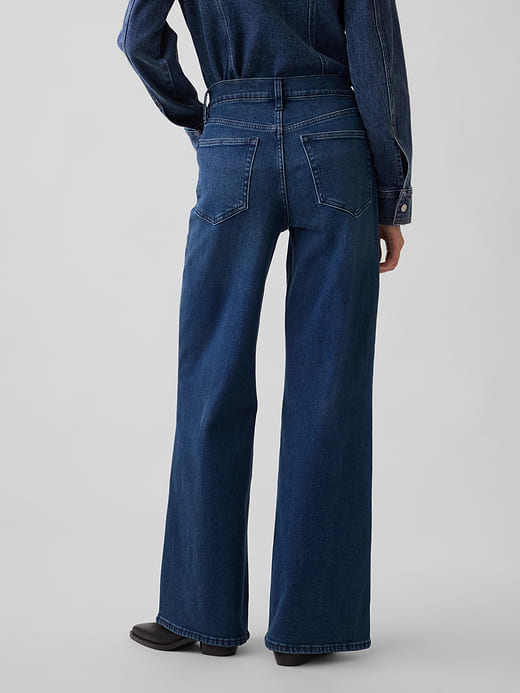 Gap High Rise Stride Wide-Leg Jeans — photo 5