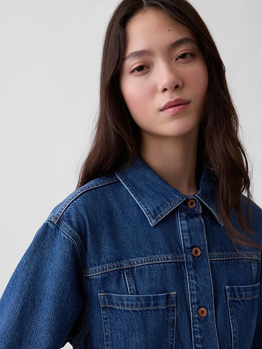 Gap UltraSoft Denim Pocket Shirt — photo 5