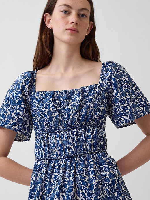 Gap Poplin Flutter-Sleeve Mini Dress — photo 5