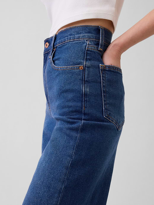 Gap High Rise Stride Wide-Leg Jeans — photo 8