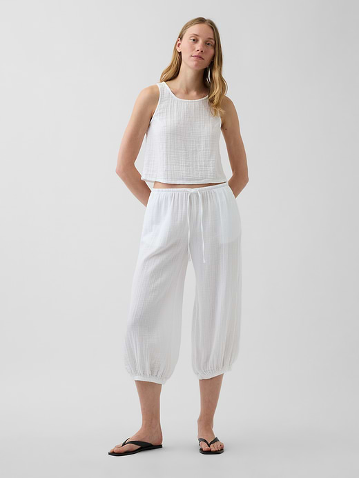 Gap Cotton Gauze Easy Culotte Pants — photo 1