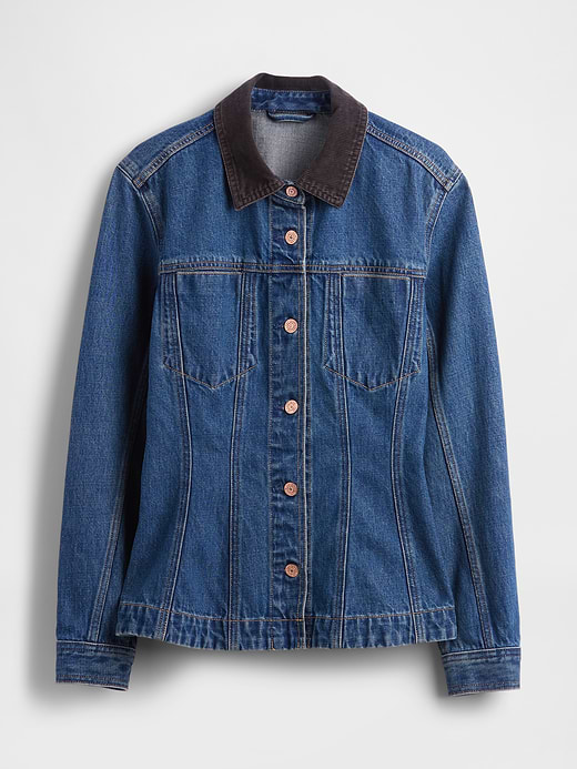 Gap Fitted Longline Denim Jacket — photo 6
