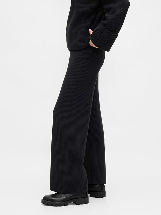 Gap CashSoft Shaker-Stitch Sweater Pants — photo 4