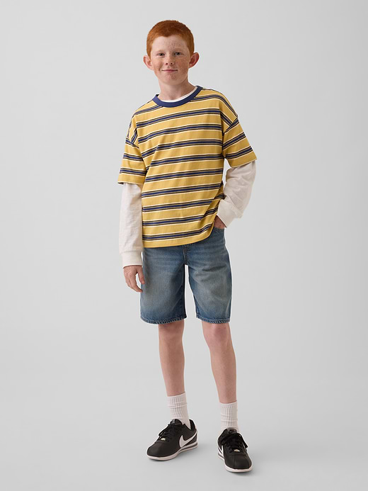 Gap Kids UltraSoft '90s Loose Easy Denim Shorts — photo 1