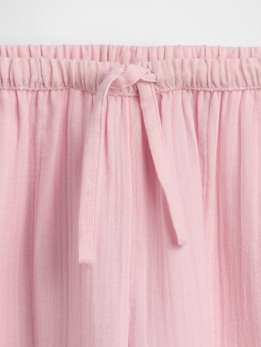 Gap Kids Cotton Gauze Wide-Leg Pants — photo 6