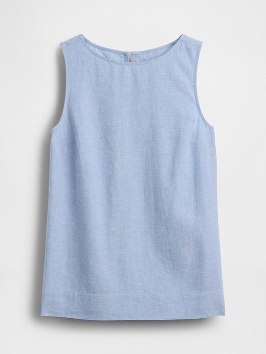 Gap Linen-Blend Shell Tank Top — photo 7