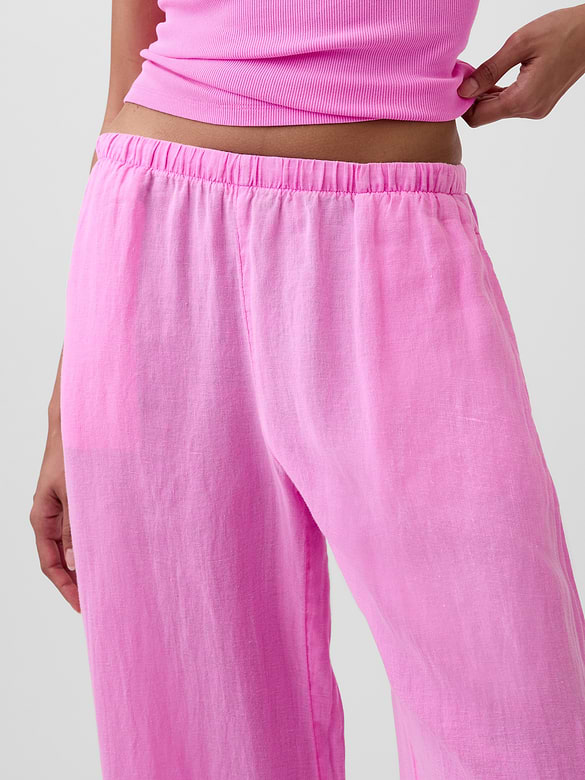 Gap Linen-Blend Easy Wide-Leg Pants — photo 6
