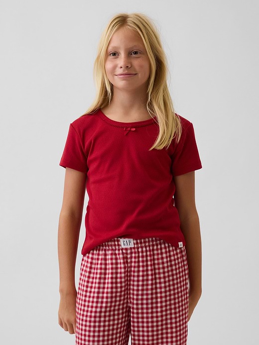 Gap Kids Recycled Pointelle PJ T-Shirt — photo 1