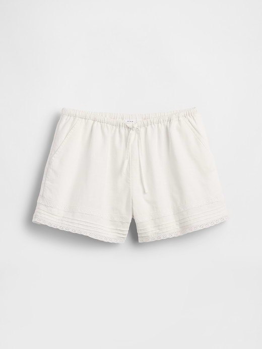 Gap Kids Linen-Cotton Lace-Trim Easy Shorts — photo 3