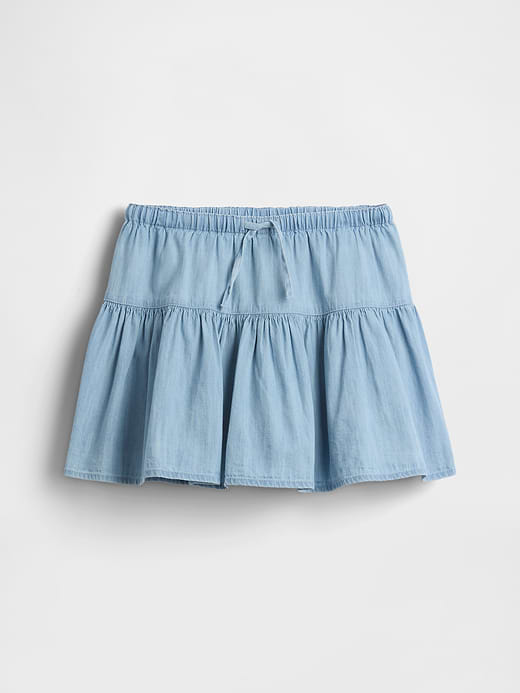 Gap Kids Denim Tiered Skort — photo 3