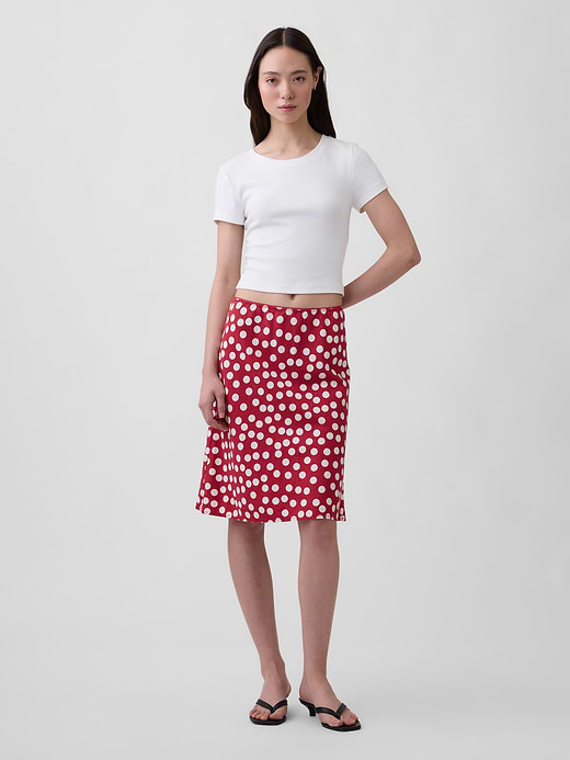 Gap Linen-Blend Bias-Cut Skirt — photo 1