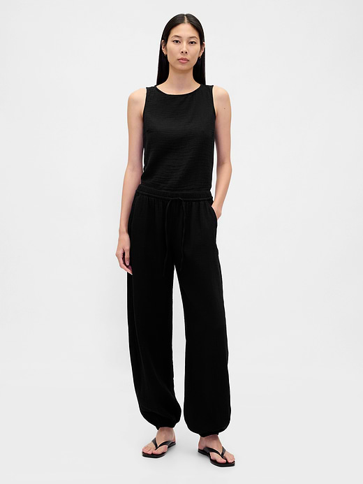Gap Cotton Gauze Easy Joggers — photo 1