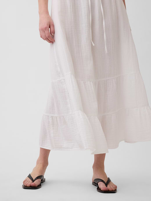 Gap Cotton Gauze Tiered Easy Maxi Skirt — photo 5